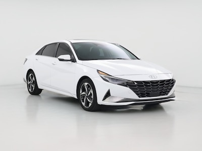 White 2022 Hyundai Elantra Hybrid Limited