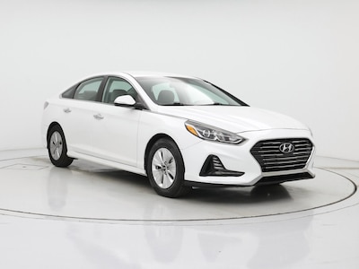 White 2019 Hyundai Sonata Hybrid SE