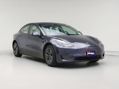 Silver 2021 Tesla Model 3 Standard Range Plus