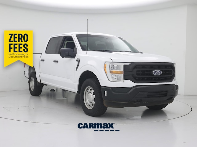 White 2022 Ford F-150 XL SuperCrew 4WD Pickup Truck Four-Wheel Drive Automatic