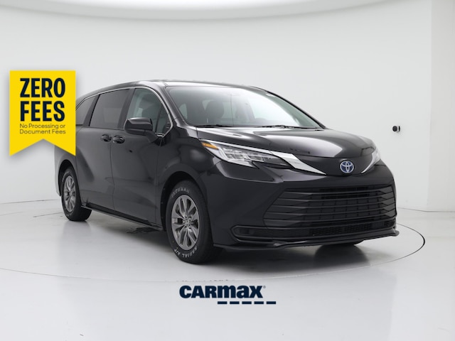 Black 2024 Toyota Sienna Minivan Front-Wheel Drive Automatic