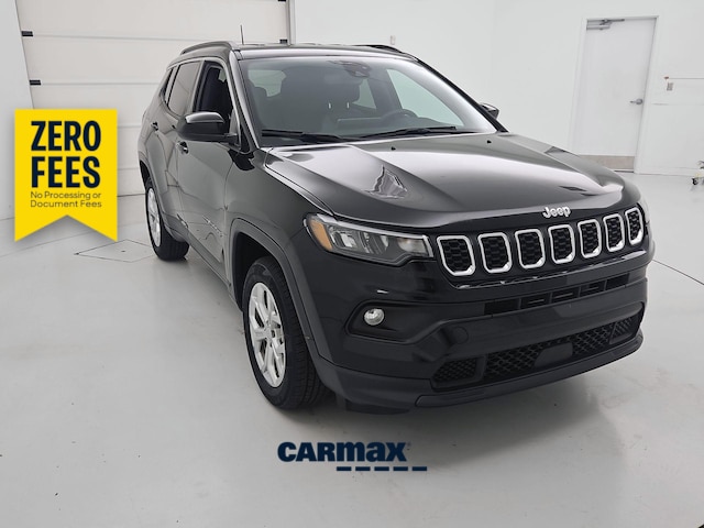 Black 2024 Jeep Compass Latitude 4WD SUV / Crossover Four-Wheel Drive Automatic