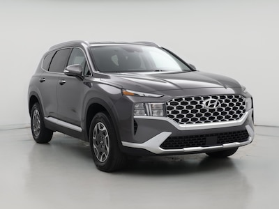 Gray 2022 Hyundai Santa Fe Hybrid Blue