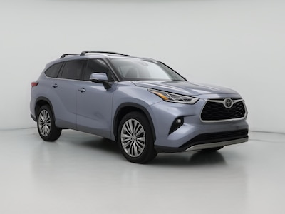 Blue 2020 Toyota Highlander Platinum