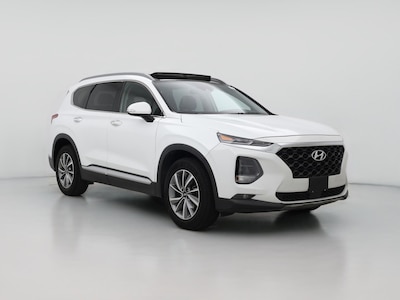 White 2019 Hyundai Santa Fe Limited