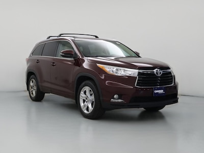 Red 2015 Toyota Highlander Limited