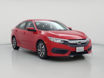 Red 2016 Honda Civic LX