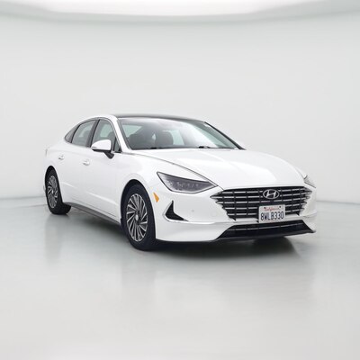 White 2021 Hyundai Sonata Hybrid Limited