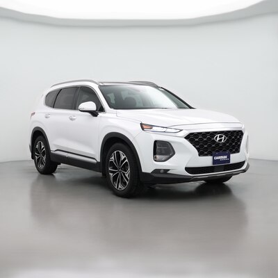White 2019 Hyundai Santa Fe Ultimate