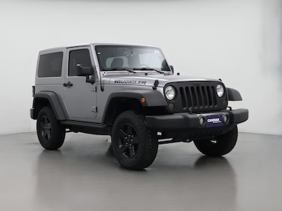 Silver 2016 Jeep Wrangler Black Bear