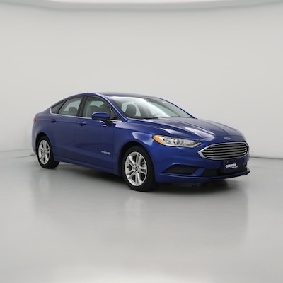 Blue 2018 Ford Fusion Hybrid S