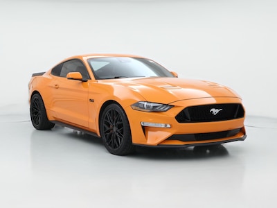 Orange 2021 Ford Mustang GT Premium