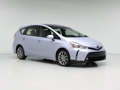 Blue 2015 Toyota Prius v Five