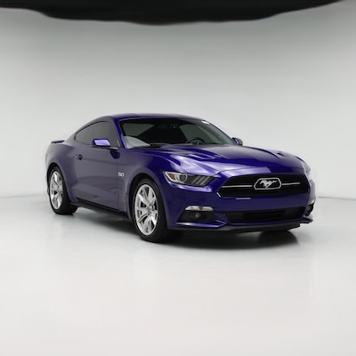 Blue 2015 Ford Mustang GT Premium