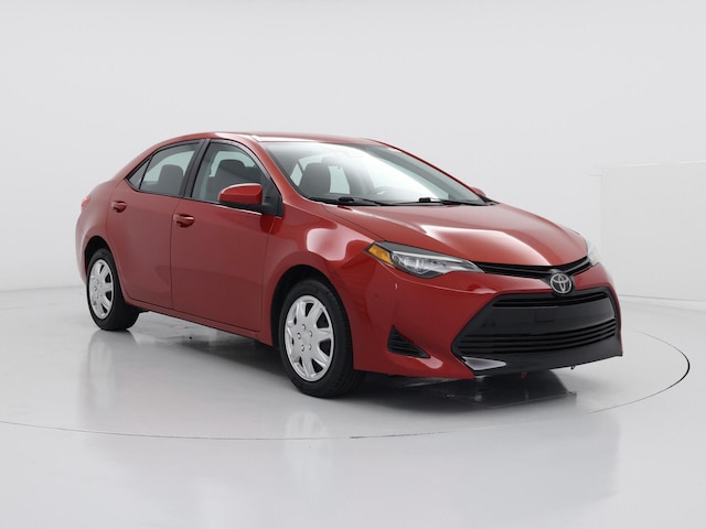 Red 2019 Toyota Corolla LE Sedan Front-Wheel Drive Automatic