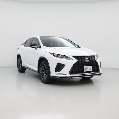 White 2021 Lexus RX 450h F-SPORT Handling