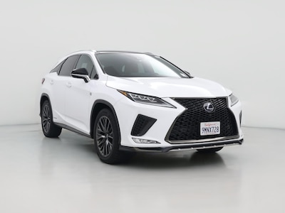 White 2021 Lexus RX 450h F-SPORT Handling