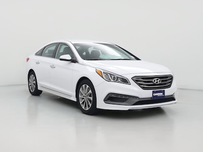 White 2015 Hyundai Sonata Sport