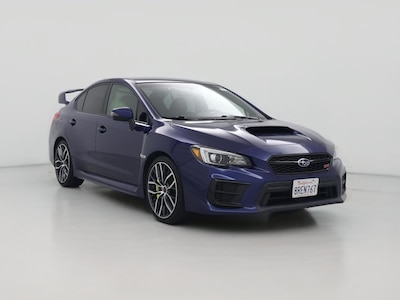 Blue 2020 Subaru WRX STI