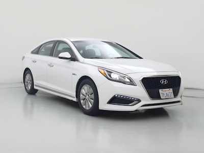 White 2016 Hyundai Sonata Hybrid SE