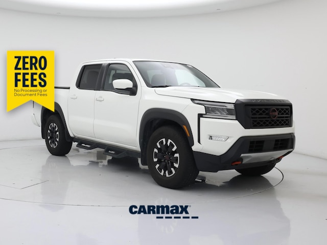 White 2022 Nissan Frontier PRO-X Crew Cab RWD Pickup Truck 4X2 Automatic