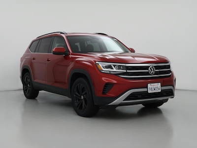 Red 2022 Volkswagen Atlas SE w/Tech