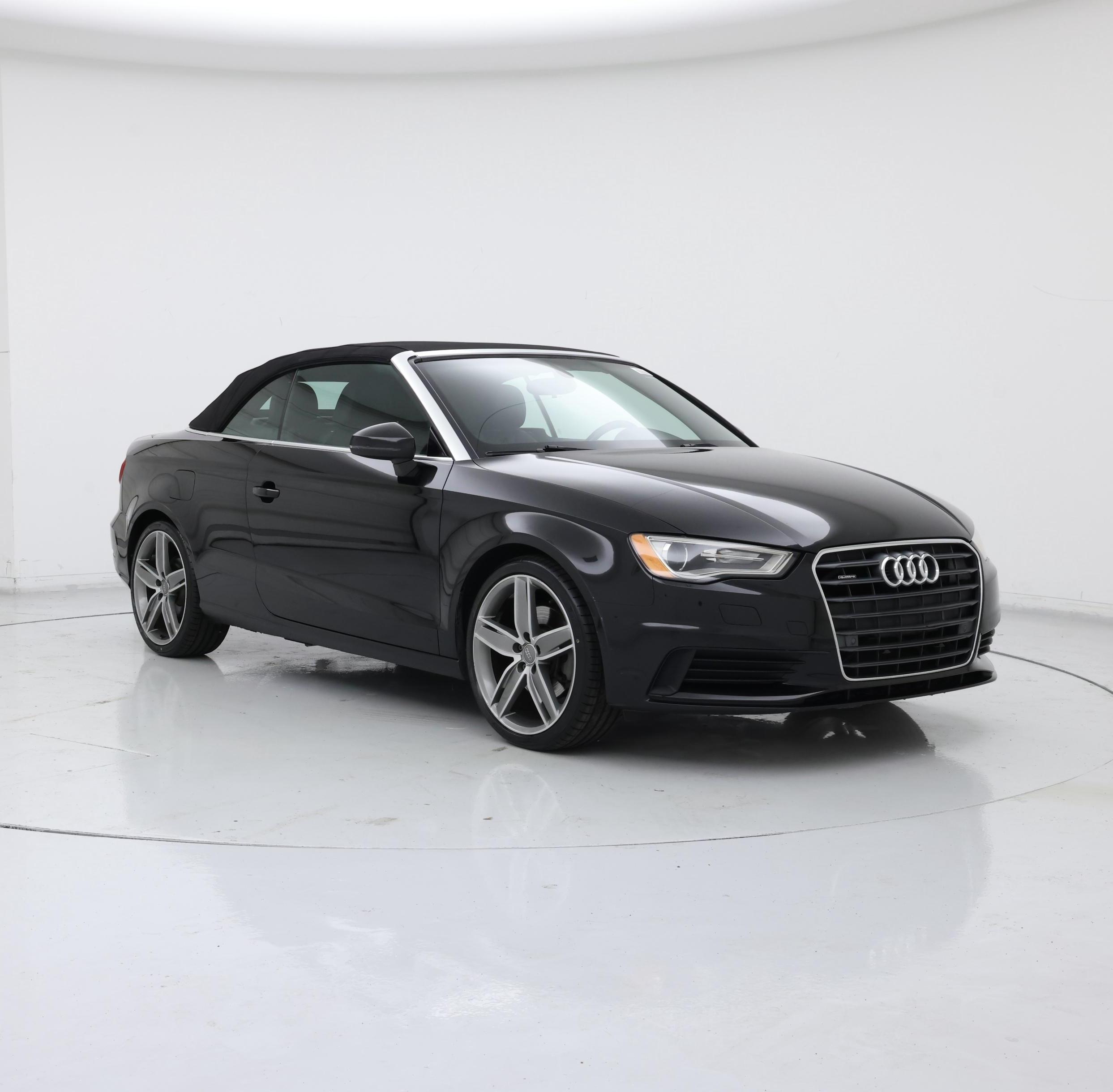 Black 2015 Audi A3 Convertible All-Wheel Drive Automatic