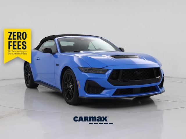 Blue 2024 Ford Mustang GT Premium Convertible RWD Convertible Rear-Wheel Drive Automatic