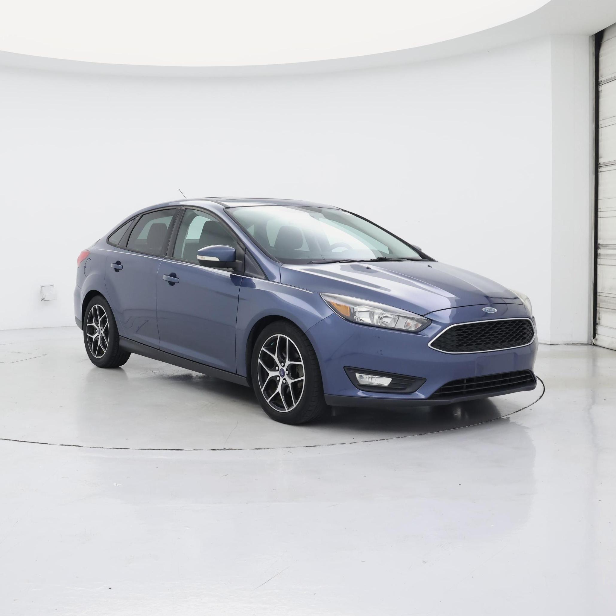 Blue 2018 Ford Focus Sedan Front-Wheel Drive Automatic