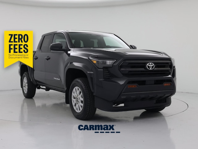 Gray 2024 Toyota Tacoma SR5 Double Cab 4WD Pickup Truck Four-Wheel Drive Automatic