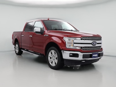 Red 2018 Ford F150 Lariat