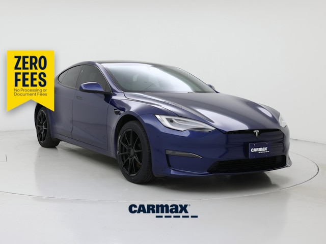 Blue 2021 Tesla Model S Sedan All-Wheel Drive Automatic