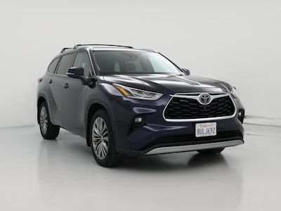 Blue 2020 Toyota Highlander Platinum