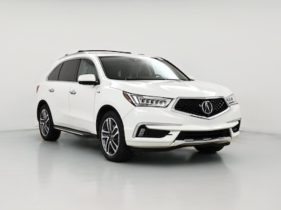 White 2019 Acura MDX Sport Hybrid Advance