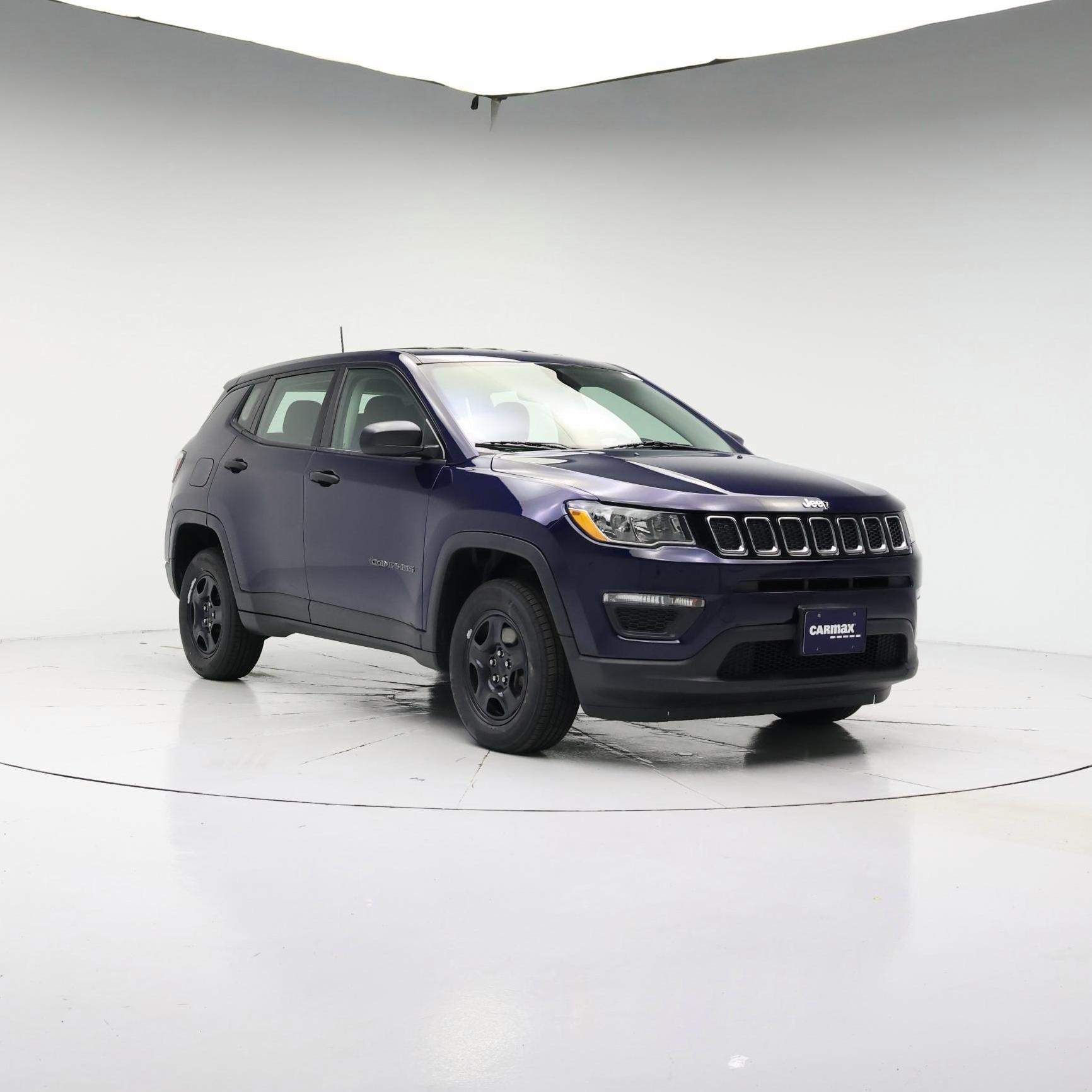 Blue 2019 Jeep Compass Sport 4WD SUV / Crossover Four-Wheel Drive Automatic