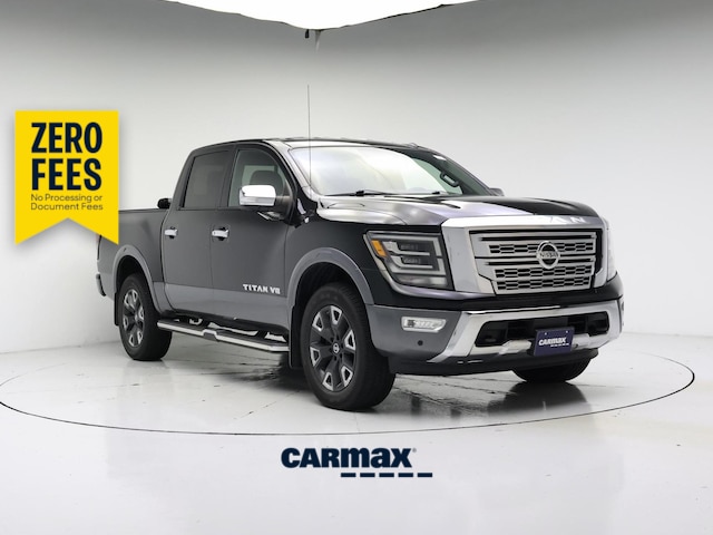 Black 2020 Nissan Titan Pickup Truck Four-Wheel Drive Automatic