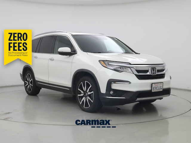 White 2019 Honda Pilot Touring FWD SUV / Crossover Front-Wheel Drive Automatic