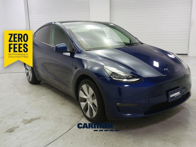 Blue 2022 Tesla Model Y Long Range AWD SUV / Crossover All-Wheel Drive Automatic