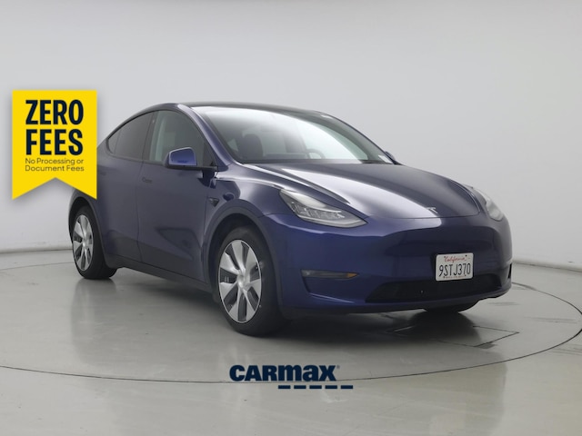 Blue 2021 Tesla Model Y SUV / Crossover Rear-Wheel Drive Automatic