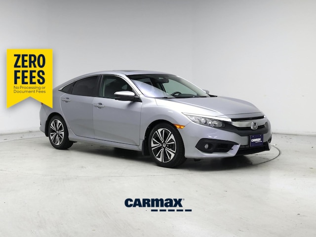 Silver 2017 Honda Civic EX-L Sedan Front-Wheel Drive Automatic