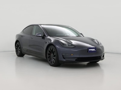 Gray 2022 Tesla Model 3 Performance