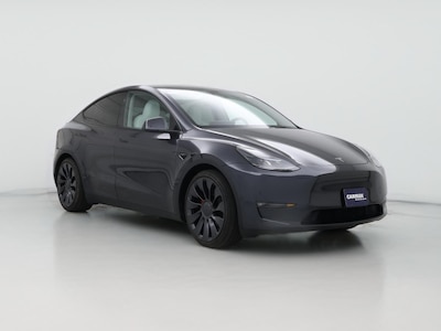 Gray 2025 Tesla Model Y Performance
