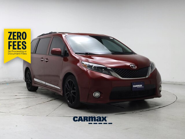 Red 2016 Toyota Sienna Minivan Front-Wheel Drive Automatic