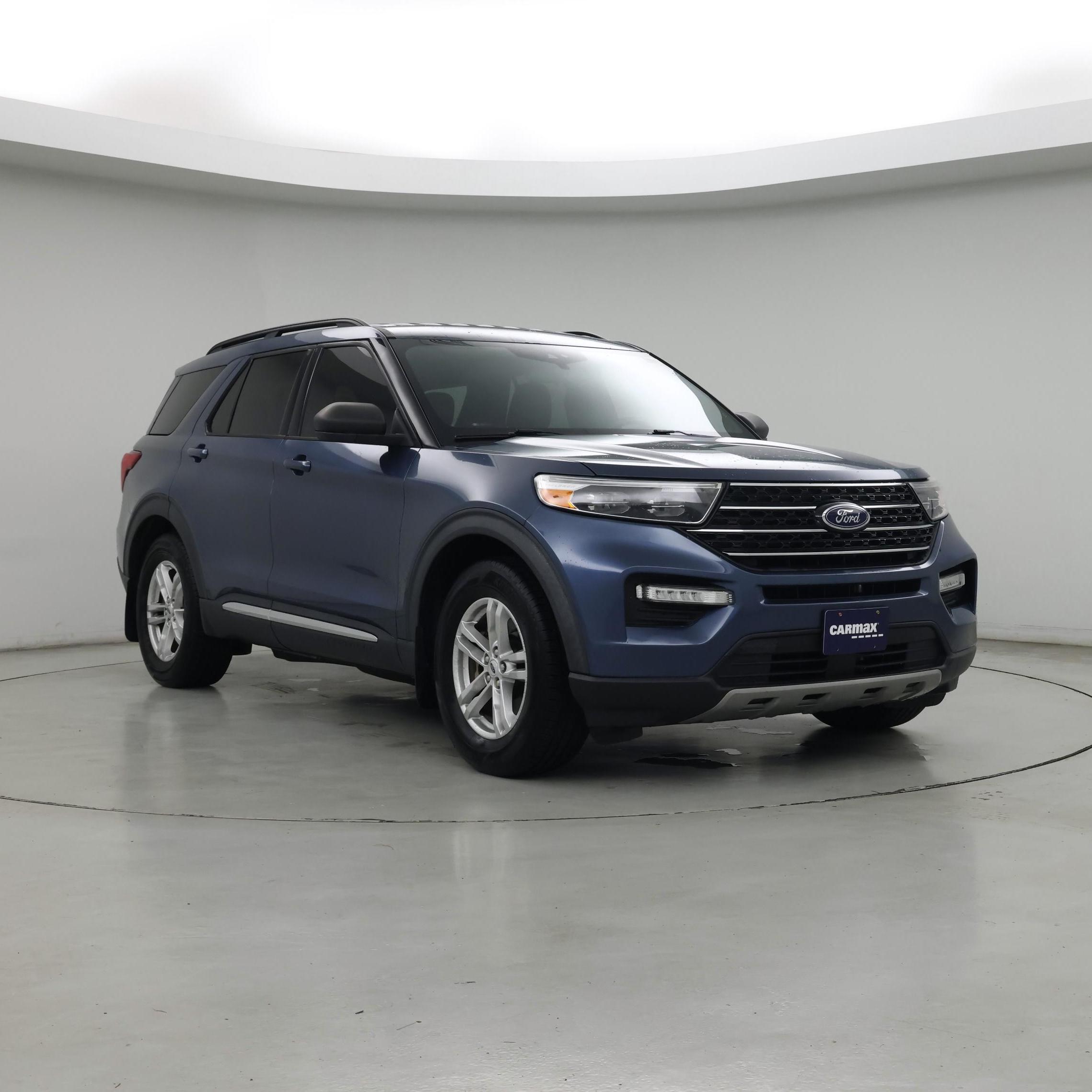 Blue 2020 Ford Explorer SUV / Crossover Rear-Wheel Drive Automatic