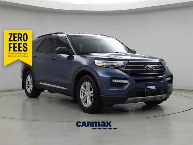 Blue 2020 Ford Explorer SUV / Crossover Rear-Wheel Drive Automatic