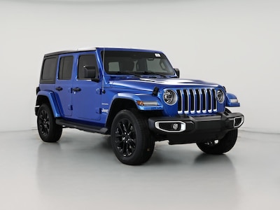 Blue 2021 Jeep Wrangler 4XE PHEV Unlimited Sahara