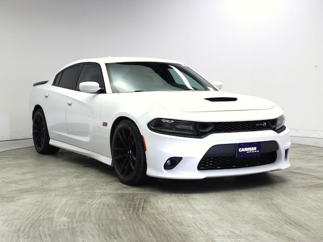 White 2020 Dodge Charger Scat Pack RWD Sedan Rear-Wheel Drive Automatic