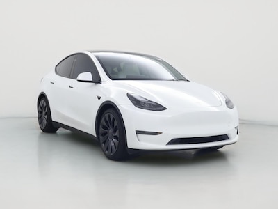 White 2025 Tesla Model Y Performance