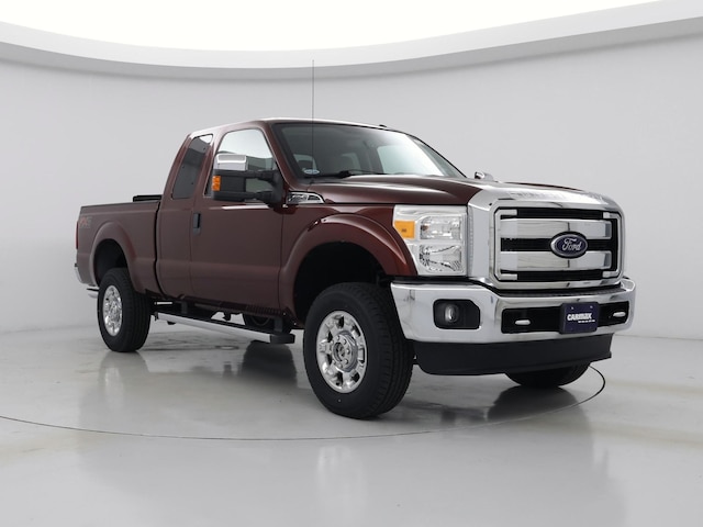 Red (Burgundy) 2016 Ford F-250 Super Duty XLT SuperCab 4WD Pickup Truck Four-Wheel Drive Automatic
