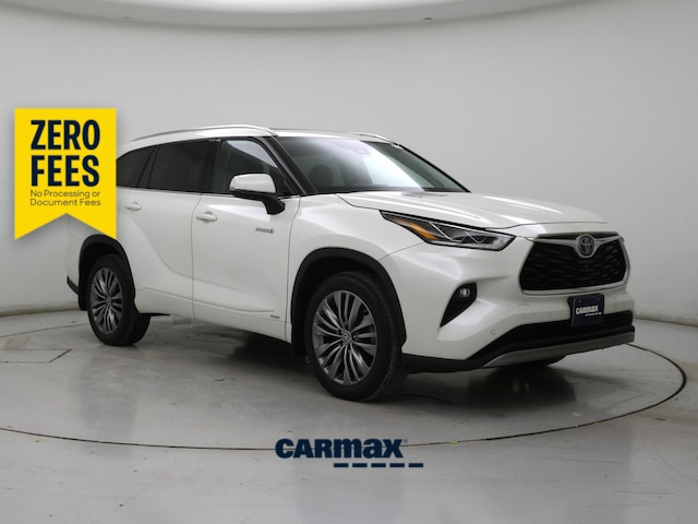 White 2021 Toyota Highlander Hybrid Platinum AWD SUV / Crossover All-Wheel Drive Automatic